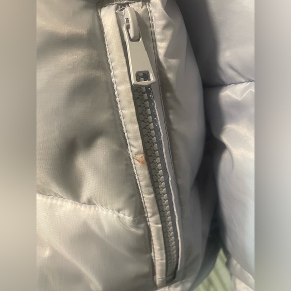 Gap Big Puff Cropped Jacket, Light Blue, Sz, Med. - Picture 15 of 16